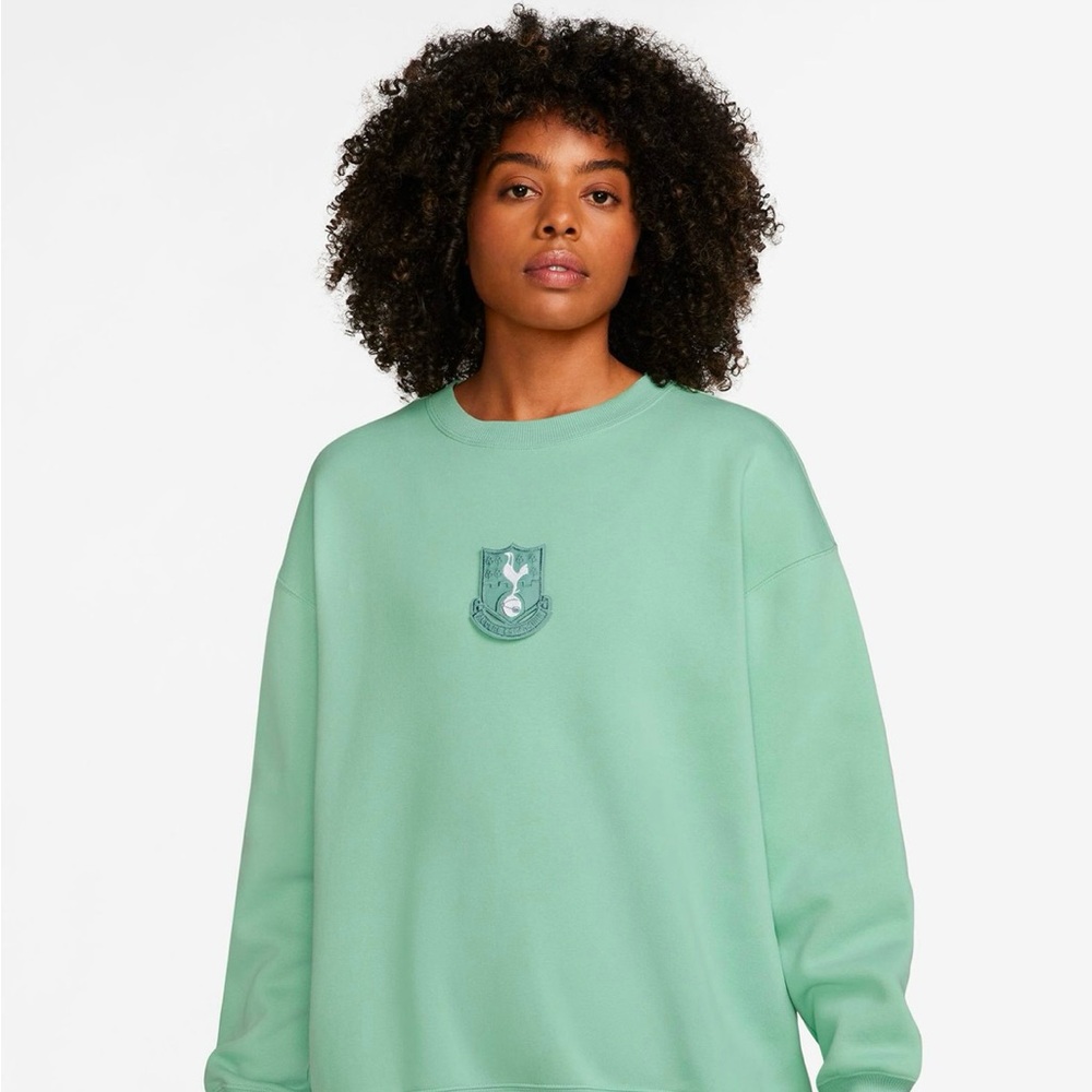 Tottenham Hotspur Nike Womens Green Sweatshirt Crew 2024/25 NWT